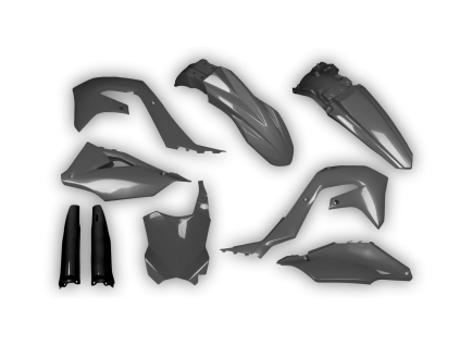 3210 plastics kit kawasaki kx restyle 125 250 2003 grey fvem