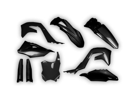 3216 plastics kit kawasaki kx restyle 125 250 2004 2005 2006 2007 2008 black achc