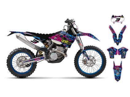 graphics kit husaberg fe 13 14 wasabi r1 bike