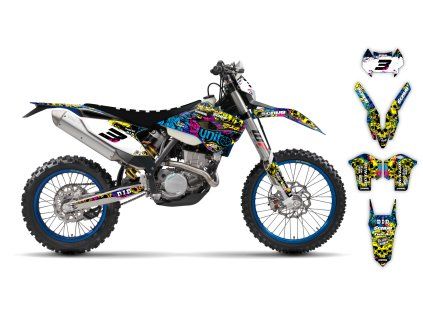 graphics kit husaberg fe 13 14 wasabi le bike