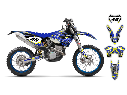 graphics kit husaberg fe 13 14 step up st bike