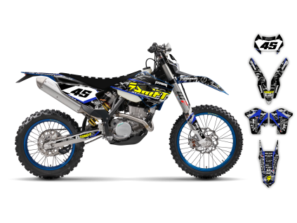 graphics kit husaberg fe 13 14 step up r1 bike