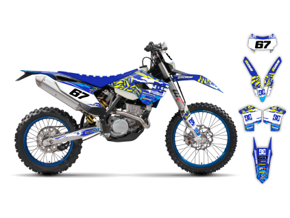 graphics kit husaberg fe 13 14 kicker st bike