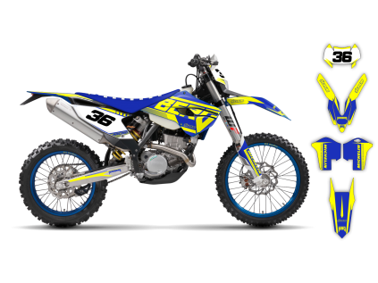 graphics kit husaberg fe 13 14 factory replica 2 st bike