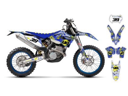 graphics kit husaberg fe 13 14 block pass le bike
