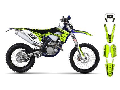 graphics kit sherco se sef 17 19 fluo se1010 le bike