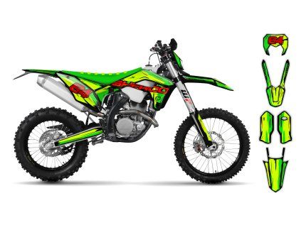 graphics kit sherco se sef 17 19 fluo artlex r1 bike