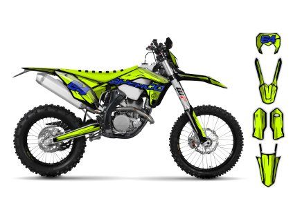 graphics kit sherco se sef 17 19 fluo artlex le bike