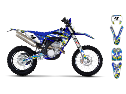 graphics kit sherco se sef 13 16 h2 r1 bike