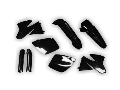 4122 plastics kit ktm exc excf 1998 1999 2000 black 3dwt