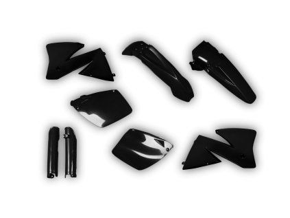4128 plastics kit ktm exc excf 2001 2002 black b8ww