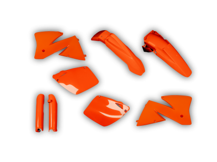 4131 plastics kit ktm exc excf 2001 2002 orange b8ww