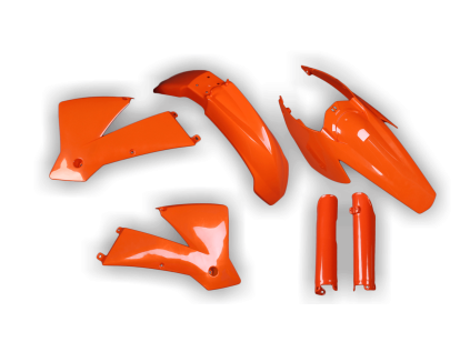 4143 4143 plastics kit ktm exc excf 2004 orange 6kws