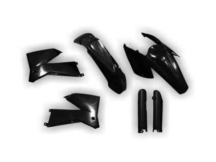 4146 4146 plastics kit ktm exc excf 2005 2006 2007 black hxzt