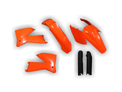 4149 plastics kit ktm exc excf 2005 2006 2007 orange hxzt