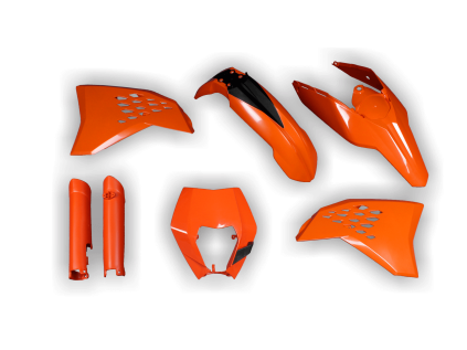 4173 plastics kit ktm exc excf 2008 2010 2011 orange 4d2m