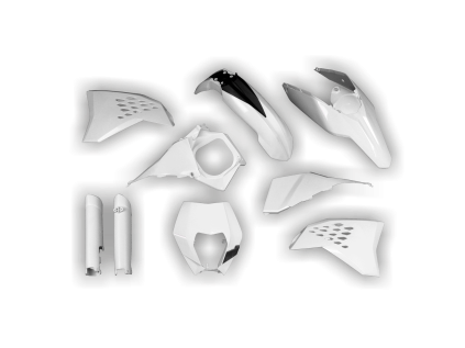 4182 plastics kit ktm exc excf 2008 2010 2011 white a 4d2m