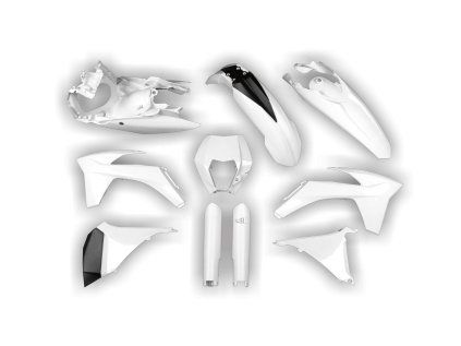 4200 plastics kit ktm exc excf 2012 2013 f white xb8w