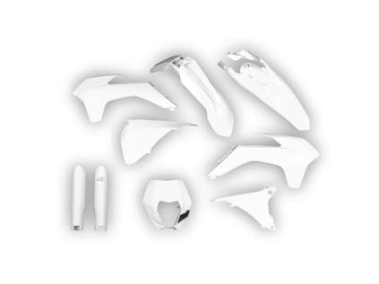 4242 4242 plastics kit ktm exc excf 2014 2015 white 2 no airbox jy9x