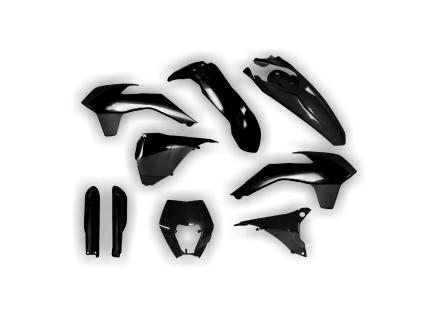 4248 plastics kit ktm exc excf 2016 black d7pj