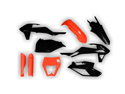 4290 plastics kit ktm exc excf 2017 2018 2019 fluo orange black 59mb