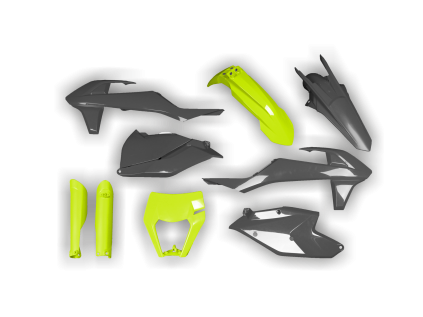 4293 4293 plastics kit ktm exc excf 2017 2018 2019 fluo yellow grey 59mb