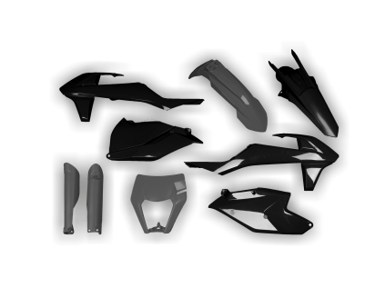 4299 plastics kit ktm exc excf 2017 2018 2019 grey black 59mb