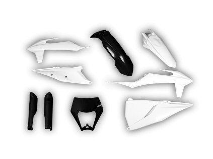 4329 plastics kit ktm exc excf 2020 2021 2022 2023 black white 6hzb