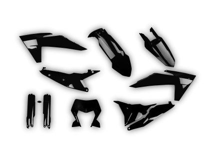 4407 plastics kit ktm exc excf 2024 2025 black bm4r