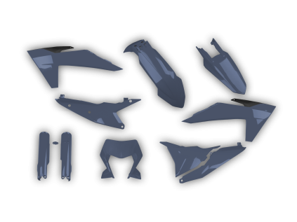 4425 plastics kit ktm exc excf 2024 2025 quantum grey bm4r