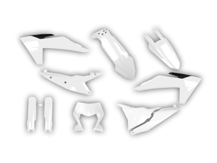 4428 plastics kit ktm exc excf 2024 2025 white bm4r