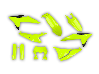 4437 plastics kit ktm exc excf 2026 fluo yellow blxb