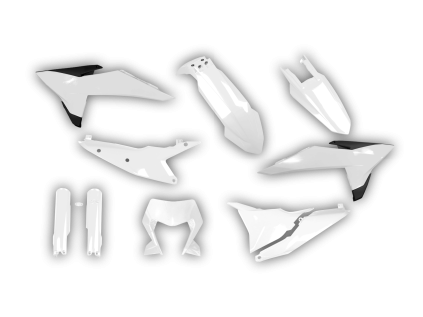 4449 4449 plastics kit ktm exc excf 2026 white blxb