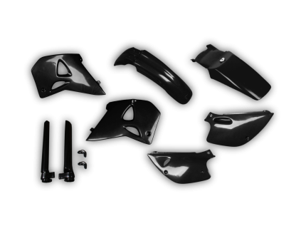 4452 plastics kit ktm lc4 400 620 1998 black uucc