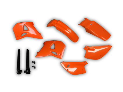 4455 plastics kit ktm lc4 400 620 1998 orange uucc