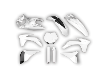 4518 plastics kit ktm smr 450 2012 white lvs3