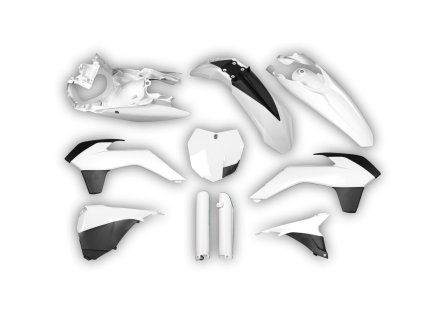 4524 plastics kit ktm smr 450 2013 2014 white py2d