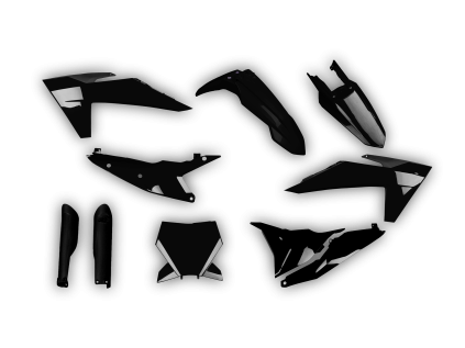 4539 plastics kit ktm smr 450 2023 2024 black 2yvm