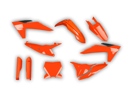 4545 plastics kit ktm smr 450 2023 2024 orange 2yvm