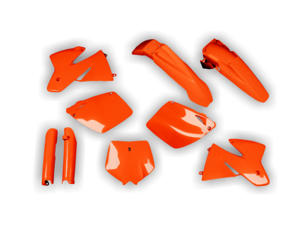 4581 plastics kit ktm sx 1998 1999 2000 orange rvzb