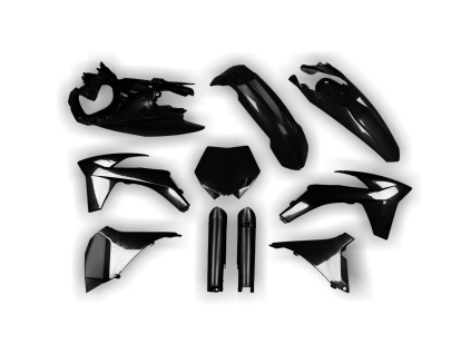 4590 plastics kit ktm sx 2011 2012 black a x6xz
