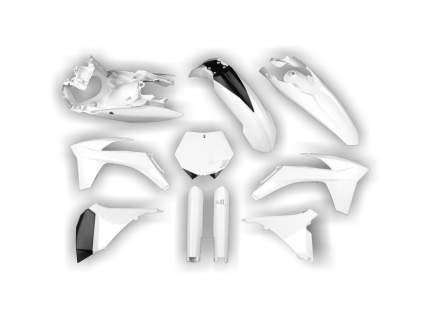 4623 plastics kit ktm sx 2011 2012 white a x6xz