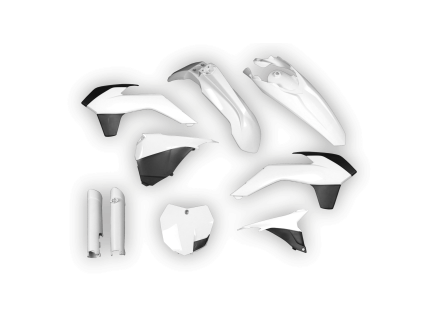 plastics kit ktm sx sxf 2013 2014 white 1 no airbox H4JE