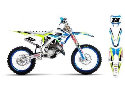 graphics kit tm mx 2 stroke 22 23 fluo se1117 st bike
