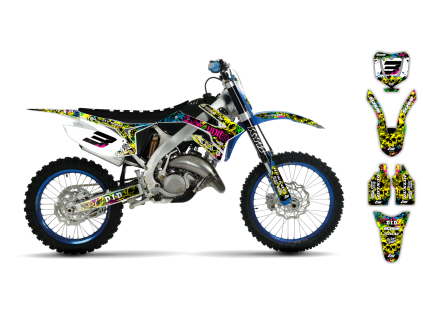 graphics kit tm mx 250 450 15 20 wasabi st bike