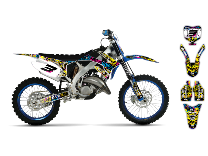 graphics kit tm mx 250 450 15 20 wasabi le bike
