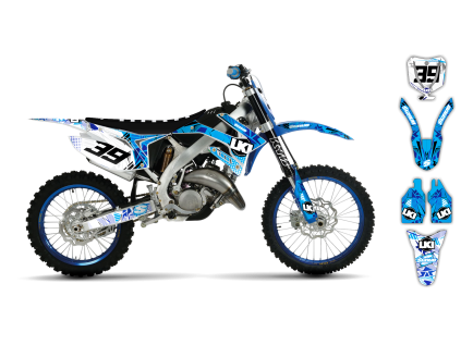 graphics kit tm mx 250 450 15 20 block pass le bike