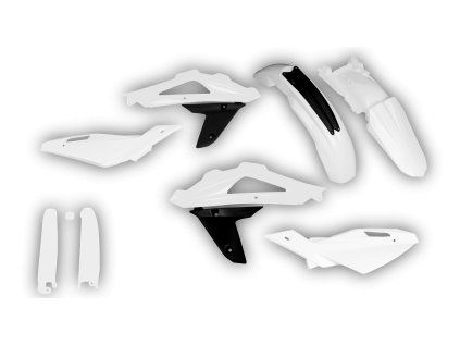 6066 plastics kit husqvarna te 250 450 510 2008 2009 2010 white cpud