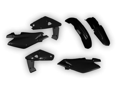 6096 plastics kit husqvarna cr wr 2005 black no forks 4zd4