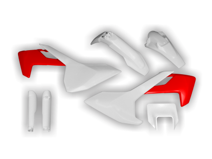 6465 plastics kit husqvarna te fe 125 501 2017 2018 2019 white red wk9v